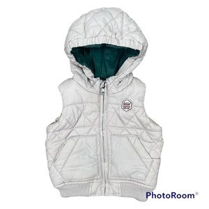 Zara Baby Boy Hooded Quilted Vest Size 6-9 months